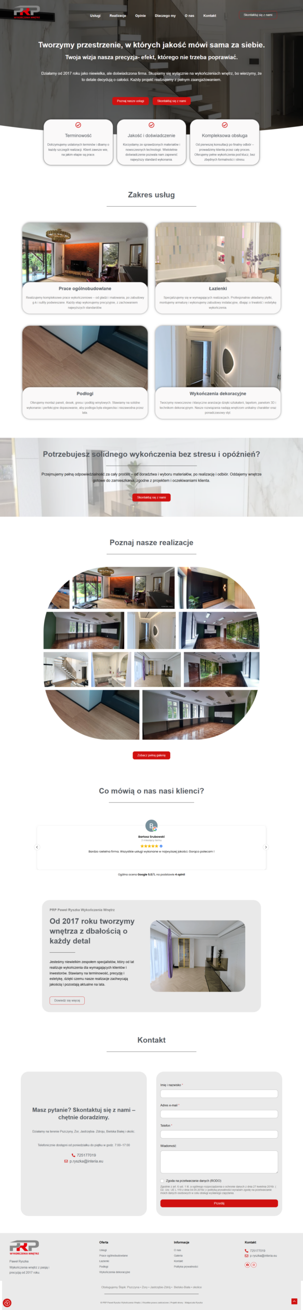 Podgląd strony realizacji